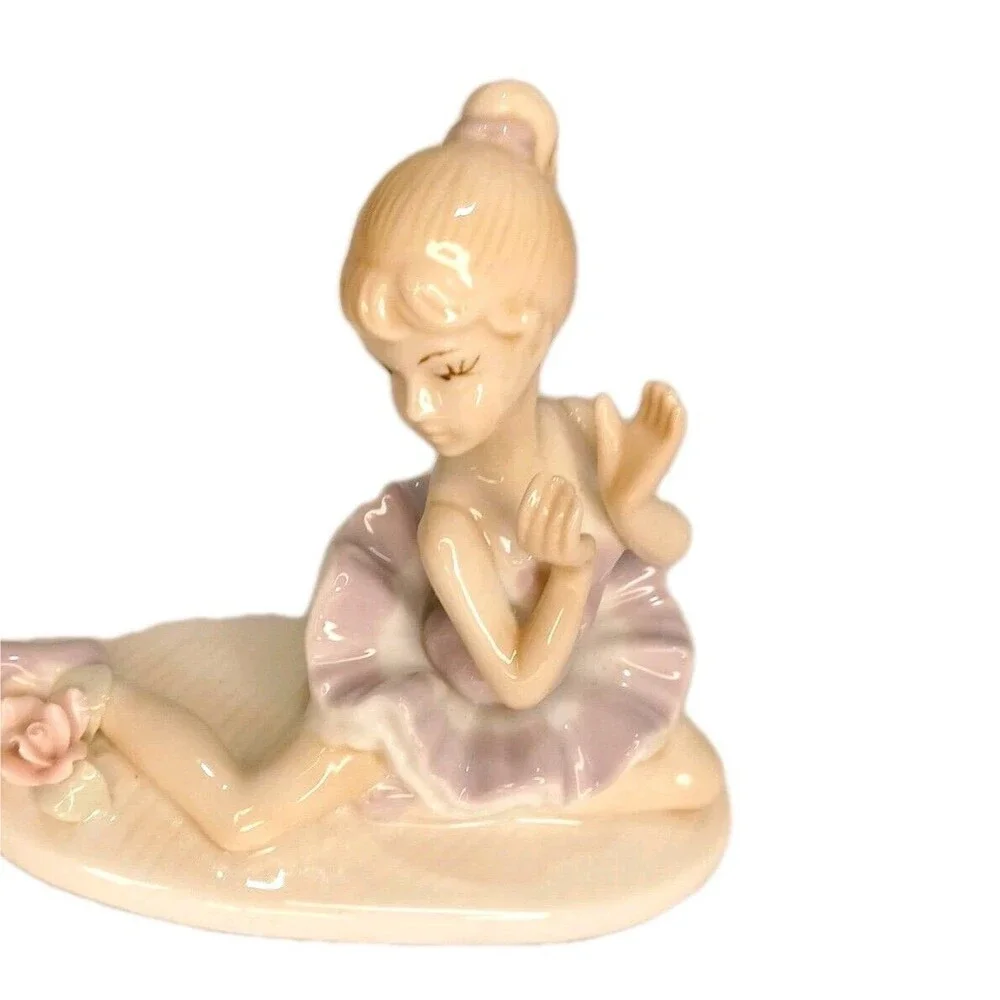 Vintage Porcelain Ballerina Figurine 5” #2 (The Aspen Gallery Collection)